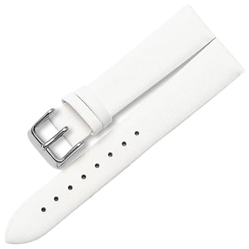 CLCLGOKKOH 12/14/16/18/20/22 Mm Ultradünnes Lederuhrenarmband For Männer Und Frauen(N,14MM) von CLCLGOKKOH