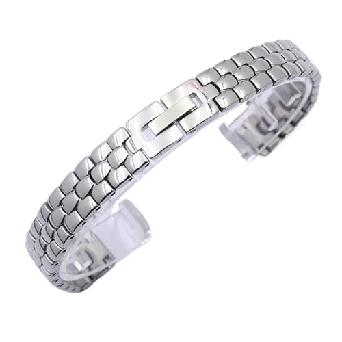 CLCLGOKKOH Damen-Uhrenarmband, Universell, Edelstahl, Dünn, Ersatzarmband, 6–16 Mm(B,10mm) von CLCLGOKKOH