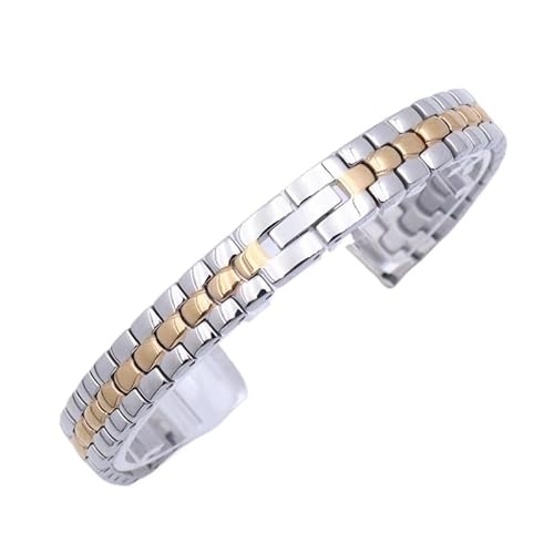 CLCLGOKKOH Damen-Uhrenarmband, Universell, Edelstahl, Dünn, Ersatzarmband, 6–16 Mm(E,14mm) von CLCLGOKKOH