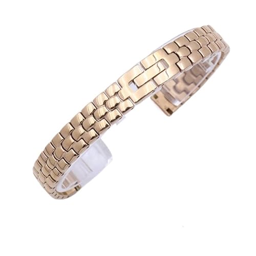 CLCLGOKKOH Damen-Uhrenarmband, Universell, Edelstahl, Dünn, Ersatzarmband, 6–16 Mm(F,14mm) von CLCLGOKKOH