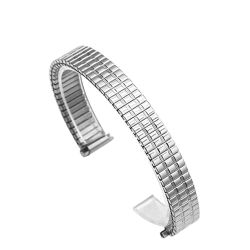 CLCLGOKKOH Damenuhr Universal Edelstahl Gummiband Zugfeder Teleskopschnittstelle(C,13mm) von CLCLGOKKOH
