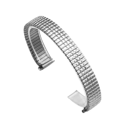 CLCLGOKKOH Damenuhr Universal Edelstahl Gummiband Zugfeder Teleskopschnittstelle(F,11mm) von CLCLGOKKOH