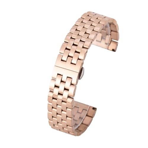 CLCLGOKKOH Edelstahl-Uhrenarmbänder for Männer und Frauen, geeignet for traditionelle und Smartwatches(F,20mm) von CLCLGOKKOH