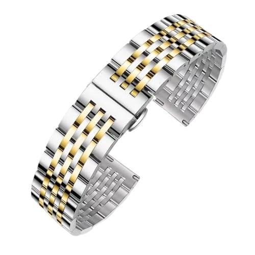 CLCLGOKKOH Ersatz-Uhrenarmbänder Aus Metall for Herren Und Damen. Schnellverschluss-Armbänder Aus Edelstahl Sind Klassisch Und Langlebig(C,23mm) von CLCLGOKKOH