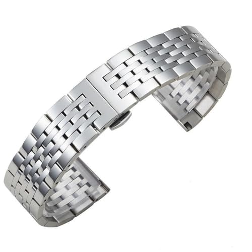 CLCLGOKKOH Sieben Solide Stahlbänder, Fünf Baht-Armbänder Mit Gebogener Schnittstelle, Edelstahlband(D,23mm) von CLCLGOKKOH
