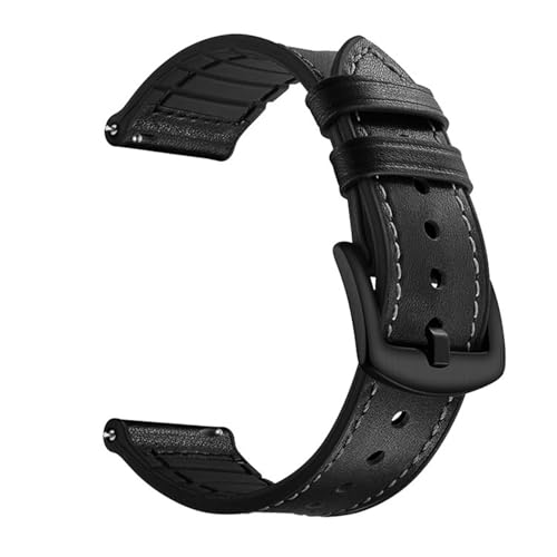 CLCLGOKKOH Uhrenarmband Aus Silikonleder For Damen Und Herren, Schneller Austausch(A,22mm) von CLCLGOKKOH