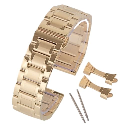 CLCLGOKKOH Unisex-Uhrenarmband Aus Edelstahl Mit Doppelfaltschließe Und Schnell Wechselbarem Universal-Metallband(C,22mm) von CLCLGOKKOH