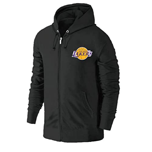 Herren Kapuzenpullover Freizeitkleidung Lakers Sweatshirt Unisex Langarm Basketball Strickjacke NBA Outdoor Casual Zipper Long Sleeve ,XXL von CLDP