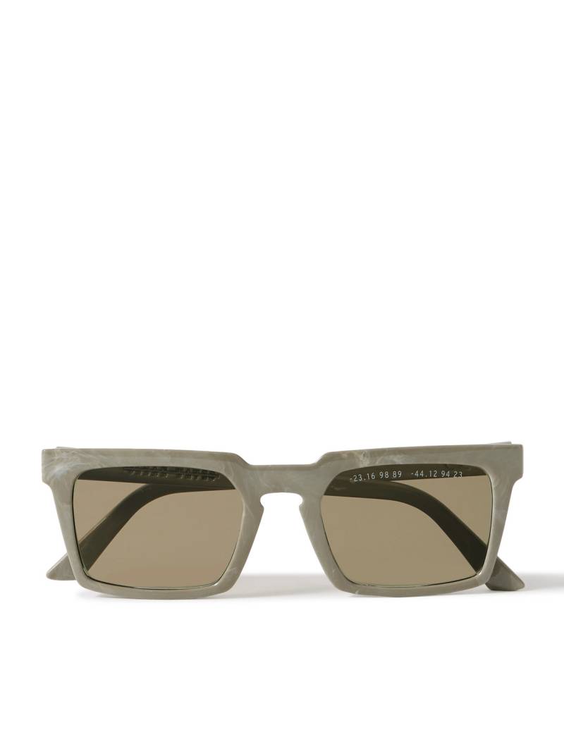 Clean Waves - Parley for the Oceans Type 02 Mid Square-Frame Recycled-Acetate Sunglasses - Men - Green von Clean Waves