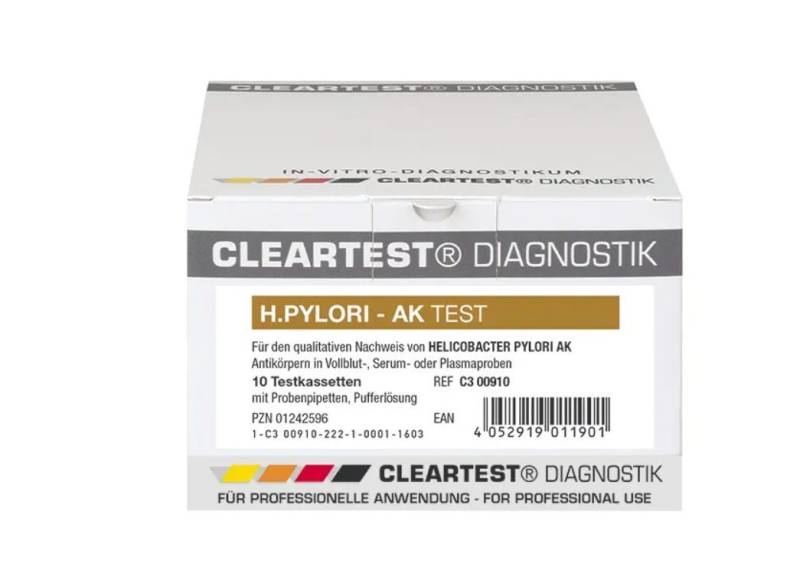 CLEARTEST Helicobacter Pylori-Schnelltest H. Pylori - AK, Spar-Set, 20-tlg., Antikörpernachweis, Kosteneffektive Diagnose von CLEARTEST