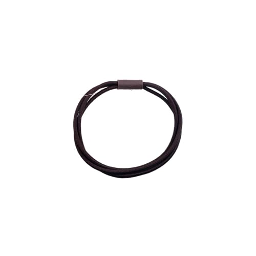 10 Teile/los Frauen Elastische Haar Bands Einfache Grundlegende Multilayer Pferdeschwanz Halter Gummi Band(Dark Brown) von CLENEA