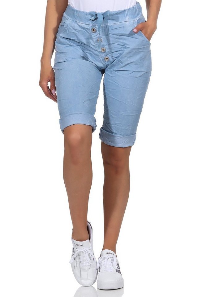 CLEO STYLE Bermudas Damen Bermuda 20828 34-38 Hellblau von CLEO STYLE