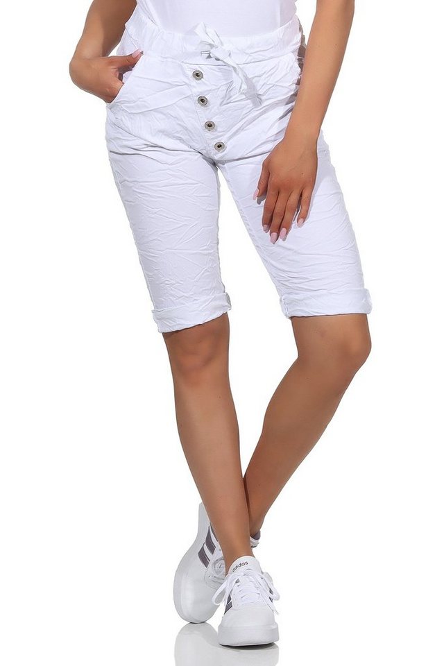 CLEO STYLE Bermudas Damen Bermuda 20828 34-38 Weiß von CLEO STYLE