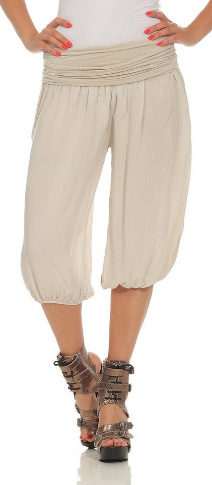 CLEO STYLE Bermudas Damen Bermuda 2407 Beige von CLEO STYLE