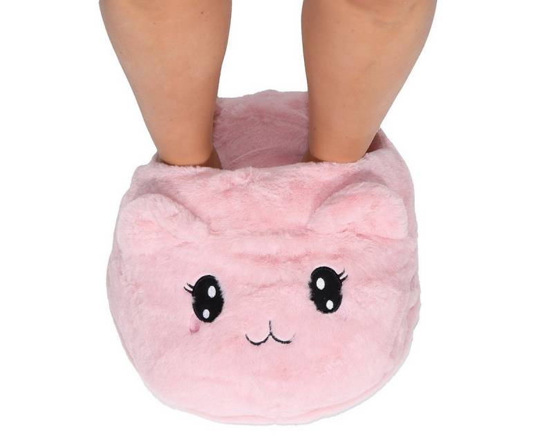 CLEO STYLE Damen Hausschuhe 691 Rosa Maus Hausschuh von CLEO STYLE