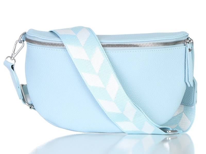 simaranda Handtasche Gürteltasche Damen 25 Hellblau Klein 23 x 14 x 7 cm von simaranda