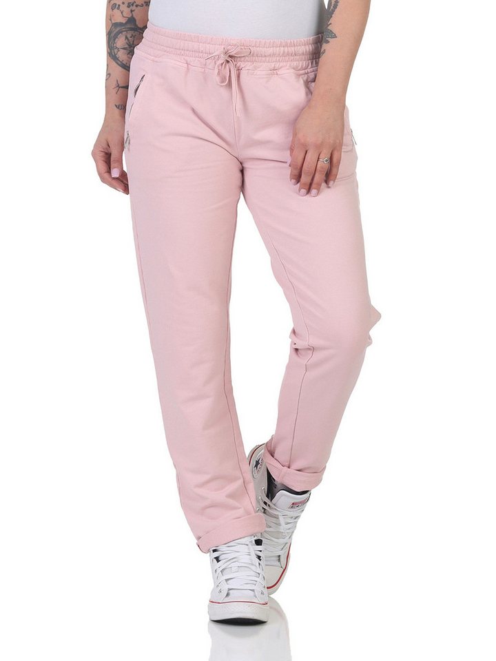 CLEO STYLE Jogger Pants Damen Jogginghose 814136 34-38 Rosa von CLEO STYLE