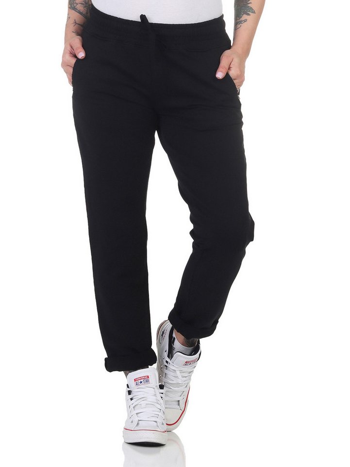 CLEO STYLE Jogger Pants Damen Jogginghose 814136 34-38 Schwarz von CLEO STYLE