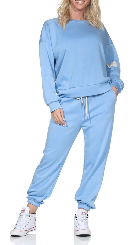 simaranda Jogginganzug Damen Jogginganzug 7065 36-42 Hellblau (Set) von simaranda