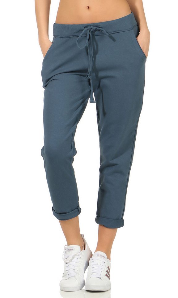 CLEO STYLE Jogginghose Damen Jogginghose 15 Blau One Size 36-40 von CLEO STYLE