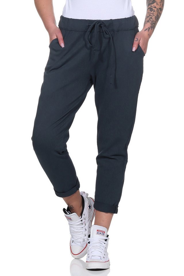 CLEO STYLE Jogginghose Damen Jogginghose 15 Dunkelgrau One Size 36-40 von CLEO STYLE