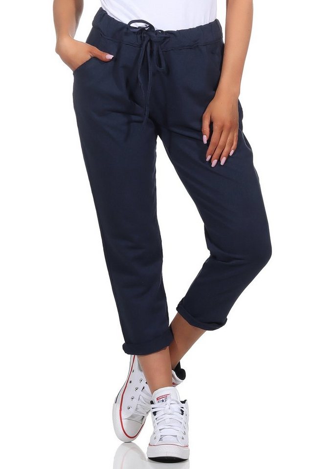 CLEO STYLE Jogginghose Damen Jogginghose 3569 36-40 Dunkelblau von CLEO STYLE