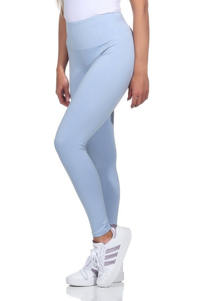 CLEO STYLE Leggings Damen Leggings 9007 2XL/3XL Hellblau 9001 von CLEO STYLE