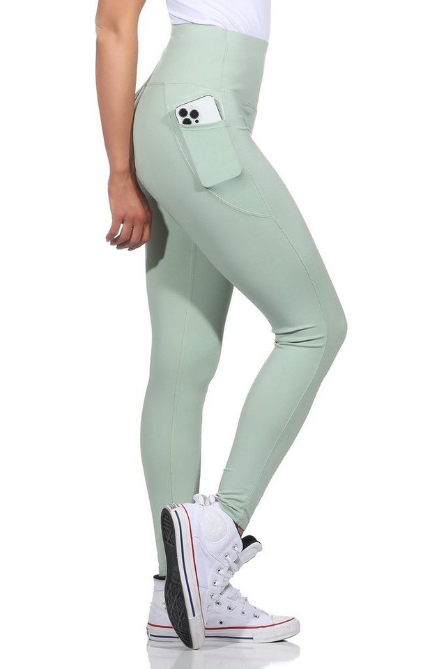 CLEO STYLE Leggings Damen Leggings 9007 2XL/3XL Mint 9007 von CLEO STYLE