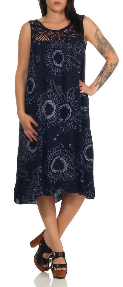 CLEO STYLE Sommerkleid Sommerkleid Dame 48 Dunkelblau von CLEO STYLE