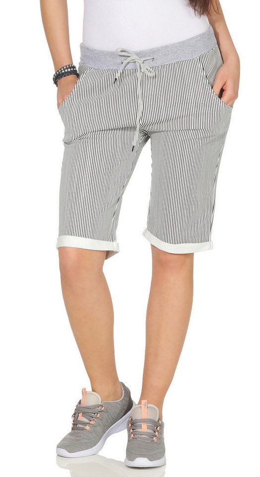 CLEO STYLE Sweatbermudas Bermuda Damen 30 Modell 4 36-40 von CLEO STYLE