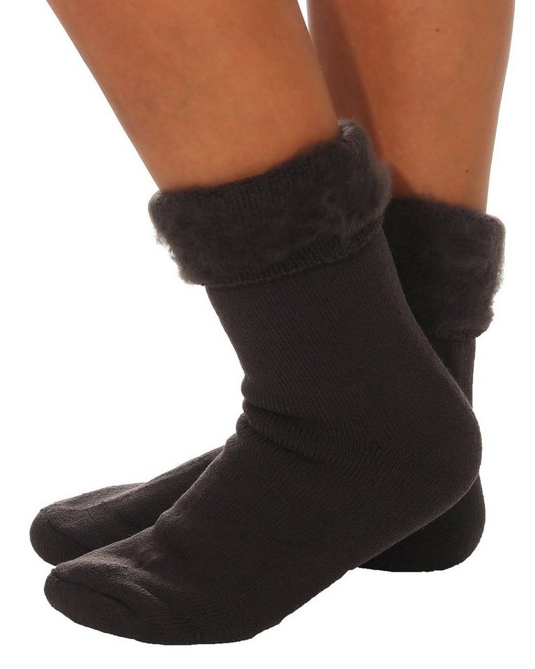 CLEO STYLE Thermosocken Thermo Socken 23 Braun 43-46 von CLEO STYLE