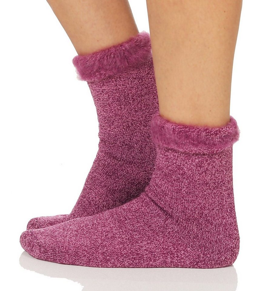 CLEO STYLE Thermosocken Thermo Socken 23 Violett 35-38 von CLEO STYLE