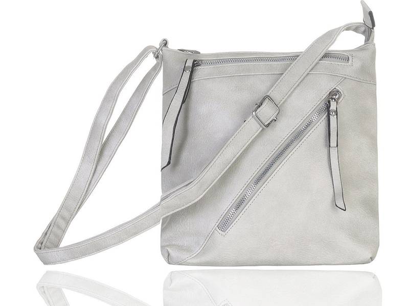 CLEO STYLE Umhängetasche Damen Tasche 20205 Grau von CLEO STYLE