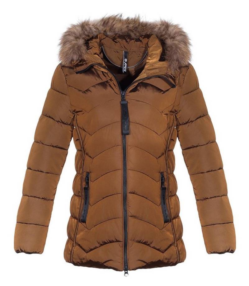 CLEO STYLE Winterjacke Jacke 1569 Braun XL von CLEO STYLE