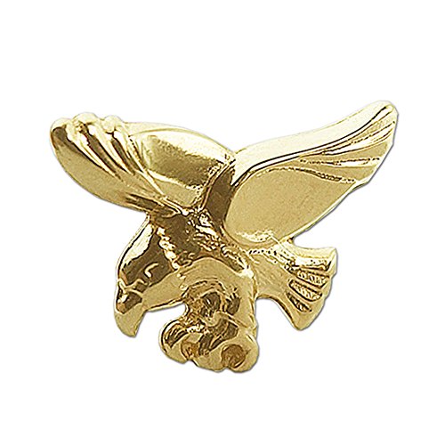 CLEVER SCHMUCK Goldener Adler Ohrstecker 9 x 7 mm Adler fliegend glänzend 333 Gold 8 Karat Single-Ohrring (1 Stück) im Schmucketui von CLEVER SCHMUCK
