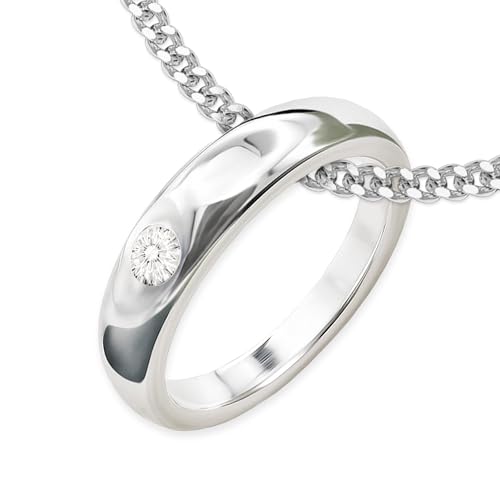 CLEVER SCHMUCK Set Silberner Taufring schlicht mit Zirkonia weiß und Kette Panzer 36 cm Sterling Silber 925 für Mädchen oder Jungen im Taufe Etui weiß CLEVER SCHMUCK Set Silberner Taufring schlicht mit Zirkonia weiß und Kette Panzer 36 cm Sterling Silber 925 für Mädchen oder Jungen im Taufe Etui weiß von CLEVER SCHMUCK