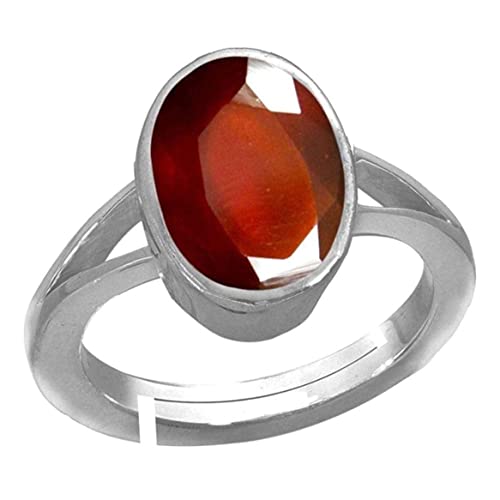 CLEVIO Ring 6,25 Ratti 5,44 Karat zertifiziert, unbeheizt, unbehandelt, Aaa+, Qualität, natürlicher Gomed Stein, verstellbar, für Damen und Herren S-B0DNMYXRMRNAMZ, S, Edelstein von CLEVIO