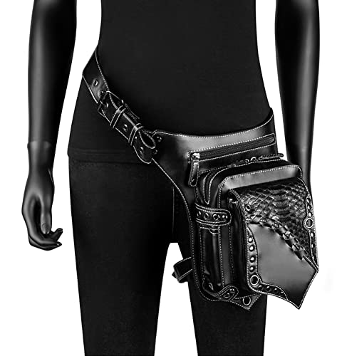 CLFLO Steampunk Retro Damentasche Outdoor Single Shoulder Crossbody Bag Herren Handytasche von CLFLO