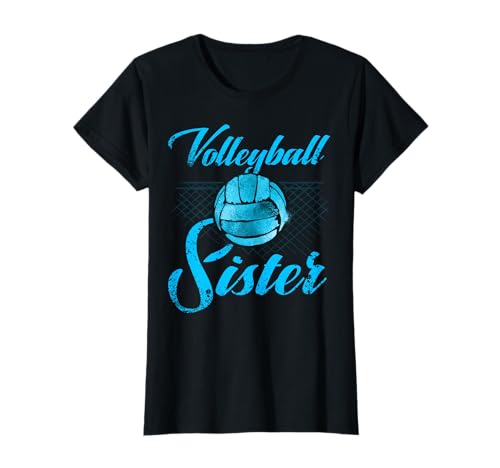 Volleyball Schwester Süße Familie Passende Schwester Mädchen Frauen T-Shirt von CLICK HERE FOR MORE Volleyball