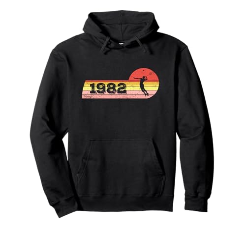 Federball Spieler Jahrgang 1982 Geburtstag Damen Badminton Pullover Hoodie Federball Spieler Jahrgang 1982 Geburtstag Damen Badminton Pullover Hoodie von CLICK-HERE for more Badminton-game Birthday Shirts