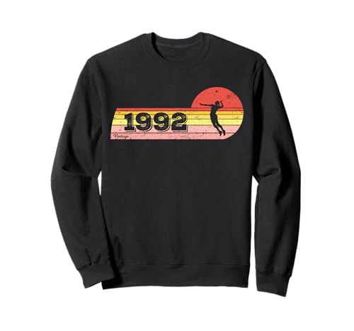 Federball Spieler Jahrgang 1992 Geburtstag Damen Badminton Sweatshirt Federball Spieler Jahrgang 1992 Geburtstag Damen Badminton Sweatshirt von CLICK-HERE for more Badminton-game Birthday Shirts