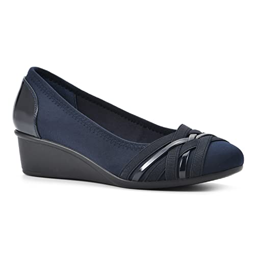CLIFFS BY WHITE MOUNTAIN Damen Bowie Pumps, Marineblau, 37.5 EU von CLIFFS BY WHITE MOUNTAIN