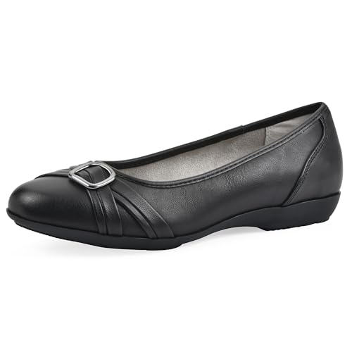 CLIFFS BY WHITE MOUNTAIN Damen Calming Ballerinas, Schwarz/Burn/Smooth, 37 EU von CLIFFS BY WHITE MOUNTAIN