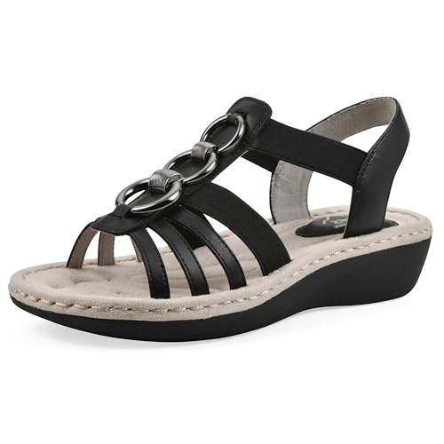CLIFFS BY WHITE MOUNTAIN Damen Caselyn Sandale, Schwarzes Nubukleder, 39 EU CLIFFS BY WHITE MOUNTAIN Damen Caselyn Sandale, Schwarzes Nubukleder, 39 EU von CLIFFS BY WHITE MOUNTAIN