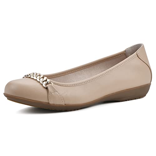 CLIFFS BY WHITE MOUNTAIN Damen Charmed Ballerinas, Natürlich/glatt, 41 EU Weit von CLIFFS BY WHITE MOUNTAIN