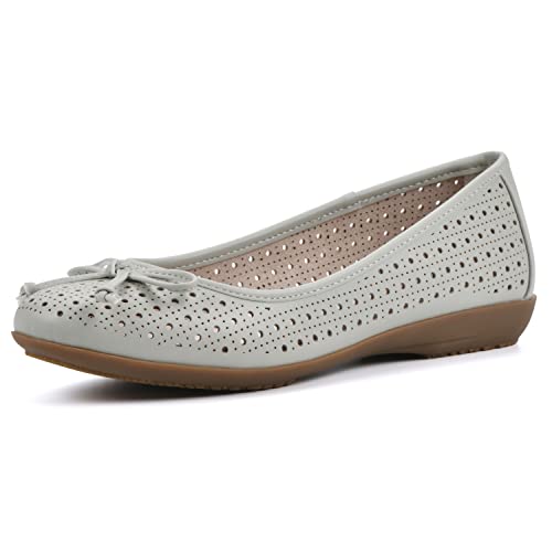 CLIFFS BY WHITE MOUNTAIN Damen Cheryl Ballerinas, Salbeigrün glatt, 41 EU Weit von CLIFFS BY WHITE MOUNTAIN