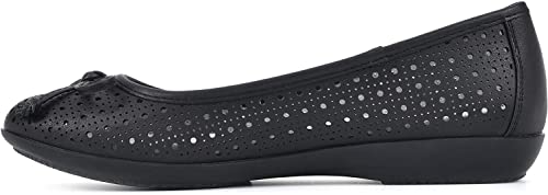 CLIFFS BY WHITE MOUNTAIN Damen Cheryl Ballerinas, Schwarz/brüniert/glatt, 38 EU von CLIFFS BY WHITE MOUNTAIN