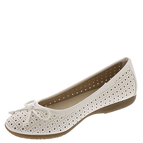 CLIFFS BY WHITE MOUNTAIN Damen Cheryl Ballerinas, Weiß/brüniert/glatt, 38 EU Weit von CLIFFS BY WHITE MOUNTAIN