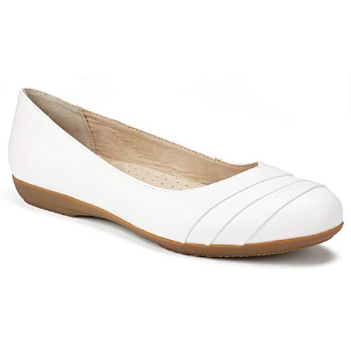 CLIFFS BY WHITE MOUNTAIN Damen Clara Ballerinas, Weiß, 37 EU von CLIFFS BY WHITE MOUNTAIN