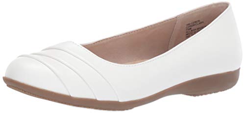 CLIFFS BY WHITE MOUNTAIN Damen Clara Ballerinas, Weiß brüniert, glatt, 43 EU von CLIFFS BY WHITE MOUNTAIN